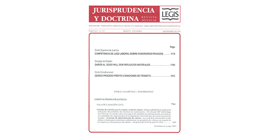 Jurisprudencia Y Doctrina | Universidad De Bogotá Jorge Tadeo Lozano